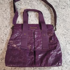 Matt & Nat Plum Japanese Paper Shoulder Bag Purse